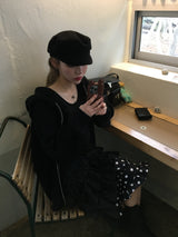 ミリュクロップニットフードジップアップ (3c)