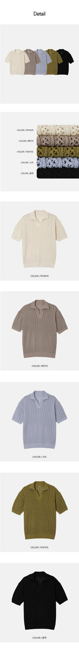 [Unisex] Scasi open kara half knit (5color)