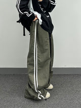 Washa denim mix pants