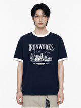 アイアンワークス オーバーフィット リンガー Tシャツ(2color)
