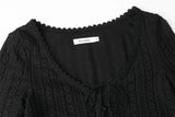 【即日発送】Vanilla lace cardigan - black