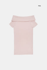 Lux off-shoulder T-shirt