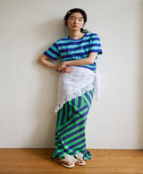 frill jersey scarf