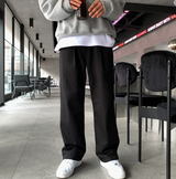  Wonderant Cotton Ton-Tuck Banding Wide Pants