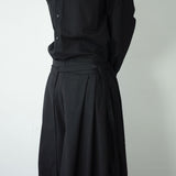 layered skirt pants