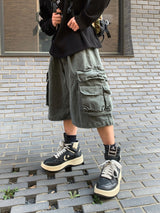 Bear Pigment Cargo Bermuda Pants 3C