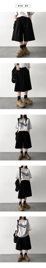 Poy Pintuck Banding Bermuda Shorts[Basic & long choice] 