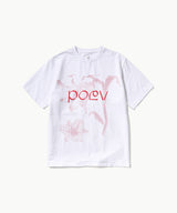 Flower Letter Oversized T-Shirt - White