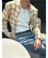 [S/S] ルーズフィットチェックシャツ(3color)