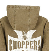 Kira Vintage Quilted Hooded Jumper