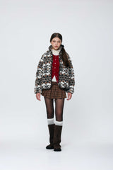 NORDEN FLEECE JACKET / BROWN