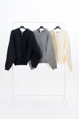 Idos Hooded Knit Zip-up