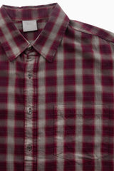 Grid vintage washed check shirt