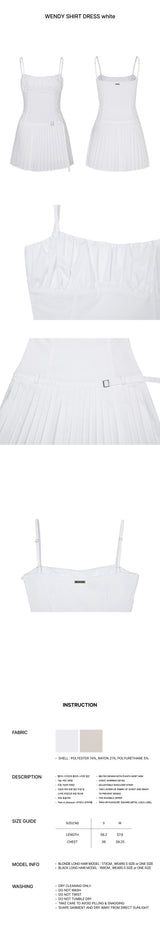 WENDY SHIRT DRESS white