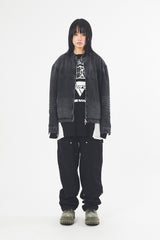 Porto snap 2-way zip-up jacket