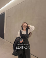 【MADE】ショルダーパフロングスリーブブラウス