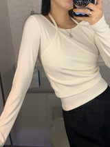 [MADE] Pem Golgi Layered Wrap Tee