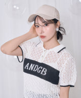 UNISEX フェネックワッペンピアスキャップ ベージュ