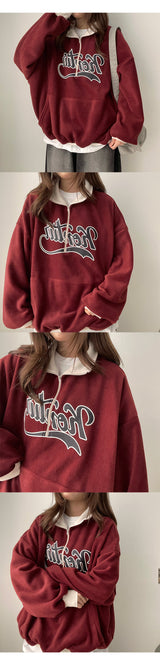 Z2 Tone Color Fleece Semi-Zipup