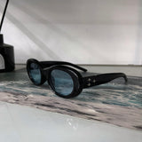 [Unisex] オーバルポイントティンテッドサングラス (2 colors)