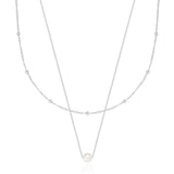 dusk pearl layered necklace