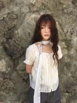 Rotik Bold Sheer Blouse (1color)