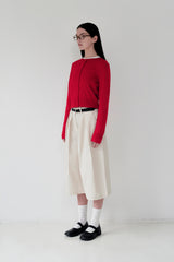 KIRSH PLAIN SOFT TOUCH CARDIGAN [RED]