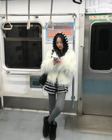 Stripe hood jumper (기모)