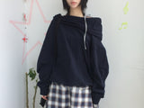 flared check skirt