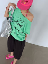 6 color halter neck cap built-in inner bra top