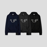 [CROP ITEM] Slim fit jersey hood zip up(3color)
