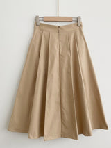 Julian Pintuck Pleats Long Skirt