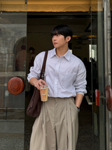 リーストライプシャツ