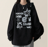 Odd Vintage Printed Boxy Long Sleeve Tee