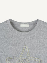 チェックスターワッペンTシャツ