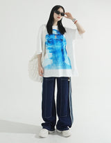 シルエットハーフスリーブTシャツ