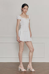 WENDY RIBBON DRESS white