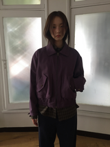 Cinched Button Blouson (2coolor)