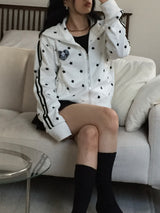 White Star Devil Jersey Zip-up