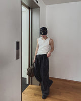 Pigment Washed Track Wide Pants