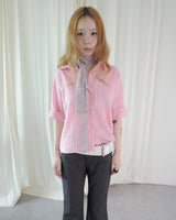 CANDY STRIPE 3/4 SLEEVE SHIRT