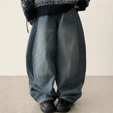 Teen Zanstripe washing denim wide pants [Long & Short]