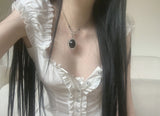 [only suzen] Rina Black Vintage Necklace