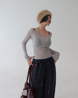 See-Through Thin and Slim T-Shirt