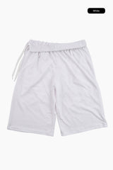 Folding waist bermuda pants