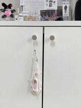 balletcore toe shoes key ring