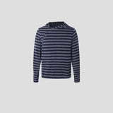 Kell Button Striped Hoodie