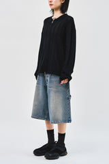 Leaves Knitted Zip Up (3color)