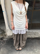 nine shirring layered top