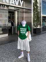 Look Number Purest Lettering Print Overfit Short Sleeve